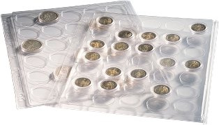 Feuilles Numismatiques ENCAP pour monnaies de 10 à 45 mm sous capsules