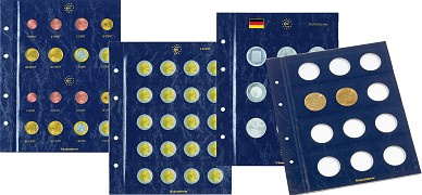 Feuilles Vista pour monnaies commémoratives et séries euro