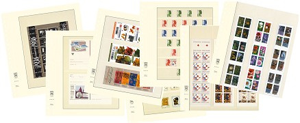 Feuilles neutres LINDNER-T pour timbres ou blocs de 1 à 8 bandes