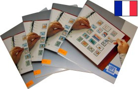 Feuilles préimprimées SAFE-dual France pour timbres personnalisés avec pochettes par groupement d'année