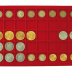 Plateau numismatique GRANDE VALISE de 40 cases carrées pour monnaies jusqu’à 34 mm