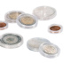 Capsules rondes CAPS avec bord pour des monnaies de 14 à 50 mm