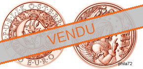 Commémorative 10 euros Cuivre Autriche 2017 UNC - L'Archange Gabriel