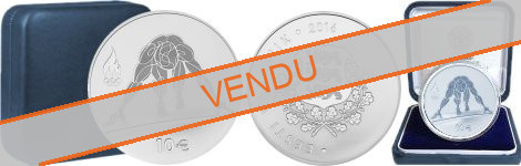 Commémorative 10 euros Argent Estonie 2016 Belle Épreuve - Jeux olympiques de Rio 2016