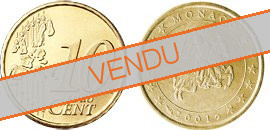 Pièce officielle de 10 cents euro Monaco 2001 UNC - Chevalier Grimaldi
