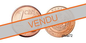 Pièce officielle de 1 cent euro Monaco 2001 UNC - Armoirie