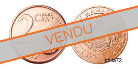 Pièce officielle de 2 cents euro Monaco 2001 UNC - Armoirie