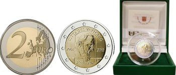 Commémorative 2 euros Vatican 2018 BE - 50 ans de la mort de Padre Pio