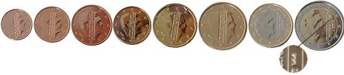 Série complète pièces 1 cent à 2 euros Pays-Bas année 2018 BU (issue du coffret ) avec atelier Pont de Sint Servaas