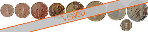 Série complète pièces 1 cent à 2 euros Pays-Bas année 2022 UNC