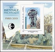 CNEP - Salon Philatélique de printemps PARIS 2019 - Fontaine des quatre parties du Monde