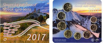 Coffret série monnaies euro Slovaquie 2017 Brillant Universel - National bank 