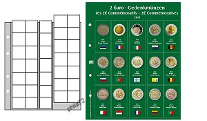 Feuille préimprimée numismatique PREMIUM 2 euros commémoratives 2018 - 2ème partie