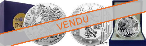 Commémorative 10 euros Argent Semeuse Le Franc Germinal 2019 Belle Epreuve - Monnaie de Paris