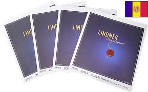 Feuilles préimprimées LINDNER-T Andorre 2022 avec pochettes recto verso