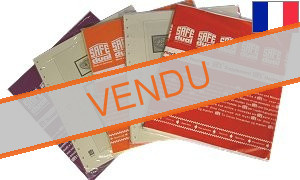 Feuille préimprimée Safe-dual France blocs CNEP 2011-2012 avec pochettes recto verso