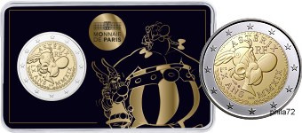 Commémorative 2 euros France 2019 BU Monnaie de Paris - Coincard version Astérix