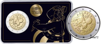 Commémorative 2 euros France 2019 BU Monnaie de Paris - Coincard version Astérix & Obélix 