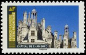 Château de Chambord 2019 tirage autoadhésif - TVP 20g - lettre prioritaire multicolore provenant de feuille entreprise (support blanc)