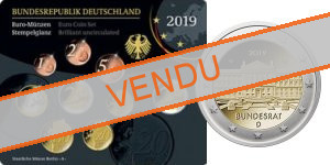 Coffret série monnaies euro Allemagne 2019 BU