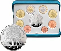 Coffret série monnaies euros Vatican 2019 BE - Armoiries Pape François  + 20 euros Respect de l'Environnement