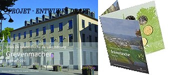 Coffret série monnaies euro Luxembourg 2019 BU - Ville Grevenmacher
