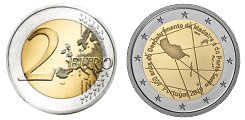 Commémorative 2 euros Portugal 2019 UNC - 600 ans de la découverte de l'ile de Madère