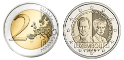 Commémorative 2 euros Luxembourg 2019 UNC - Grande-Duchesse Charlotte