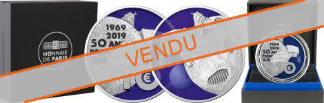 Commémorative 10 euros Argent 50 ans Premiers Pas sur la Lune 2019 BE - Monnaie de Paris 