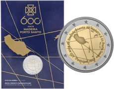 Commémorative 2 euros Portugal 2019 BU Coincard - 600 ans de la découverte de l'ile de Madère