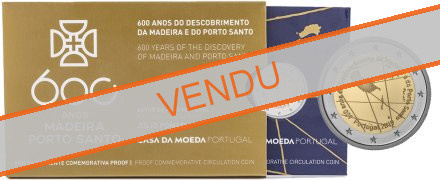 Commémorative 2 euros Portugal 2019 BE - 600 ans de la découverte de l'ile de Madère