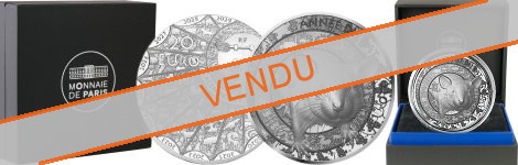 Commémorative 20 euros Argent 1 Once année du Rat France 2020 BE Haut relief - Monnaie de Paris