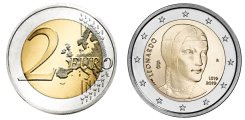 Commémorative 2 euros Italie 2019 UNC - 500 ans de la mort de Léonard de Vinci