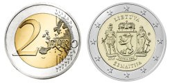 Commémorative 2 euros Lituanie 2019 UNC - région historique de Zemaitija
