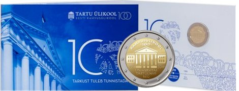 Commémorative 2 euros Estonie 2019  BU Coincard - 100 ans Université de Tartu