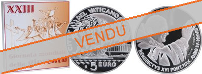 Commémorative 5 euros Argent Vatican 2008 BE - Journée mondiale de la jeunesse Sydney