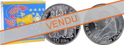 Commémorative 10 euros Argent Vatican 2005 BE - Année de l'Eucharistie
