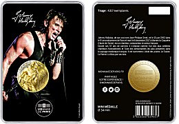 Blister Johnny Hallyday Médaille 2019 Monnaie de Paris - Concert