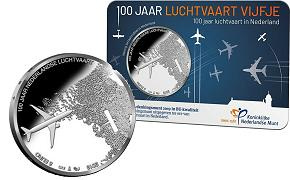 Commémorative 5 euros Pays-Bas 2019 Coincard - Luchtvaart
