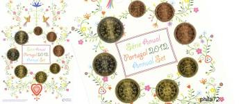 Coffret série monnaies euro Portugal 2012 en plaquette FDC
