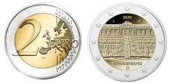 Commémorative 2 euros Allemagne 2020 UNC - Brandebourg palais de Sanssouci