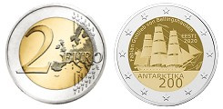 Commémorative 2 euros Estonie 2020 UNC - 200 ans découverte de l'Antarctique