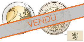 Commémorative 2 euros Luxembourg 2020 UNC - 200 ans Prince Henri d'Orange  (issue du sachet starterkit )