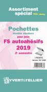 Assortiment de 5 Pochettes Yvert et Tellier double soudures fond noir pour timbres autoadhésifs - 2ème Semestre 2019