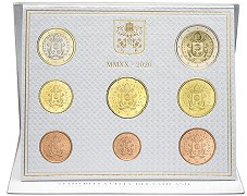 Coffret série monnaies euros Vatican 2020 BU - Armoiries du pape François