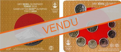 Coffret série monnaies euro Slovaquie 2020 BU - Jeux olympiques de Tokyo