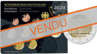 Coffret série monnaies euro Allemagne 2020 BU 