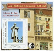 CNEP - Salon Philatélique de printemps DOLE 2020 - La statue de Pasteur