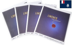  Feuilles préimprimées LINDNER-T TAAF 2020 avec pochettes recto verso 