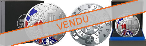Commémorative 10 euros Argent Europa Star - Notre Dame de Paris Epoque Gothique 2020 BE - Monnaie de Paris